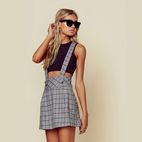 Planet Blue Dresses & Skirts - New plaid overall skirt Planet Blue Dresses & Skirts - New plaid overall skirt